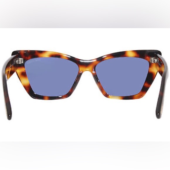 NEW FT0871/S 55V TOM FORD WYATT TF871 55V WOMEN HAVANA BLUE CAT EYE SUNGLASSES - Picture 4 of 10